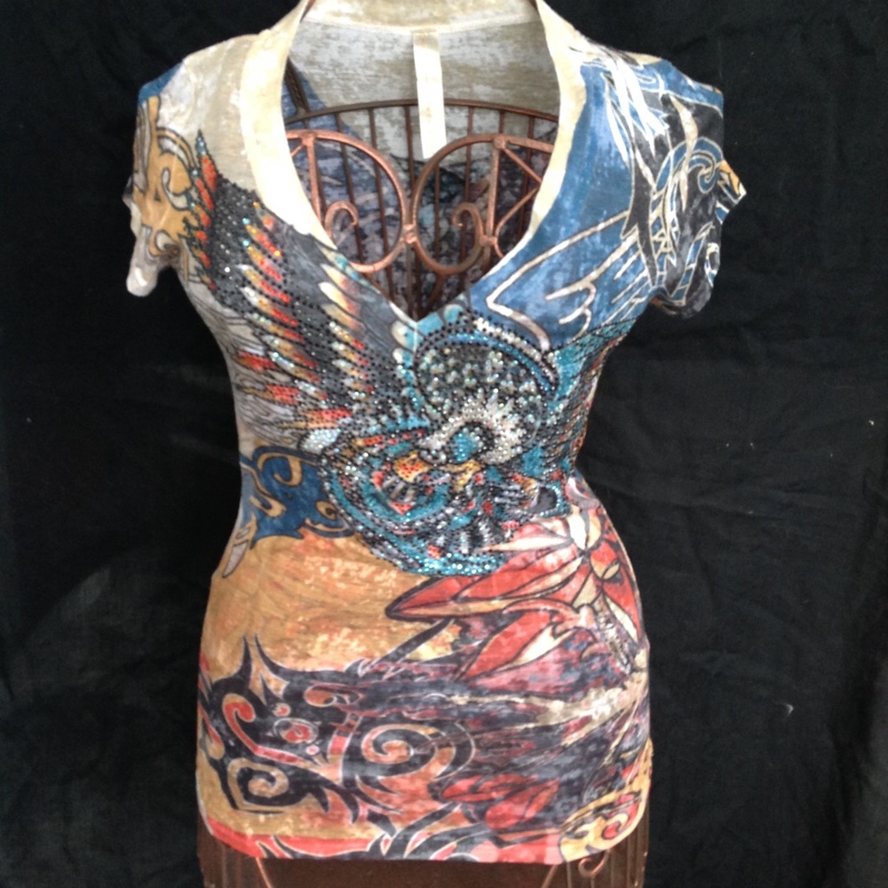 S-TWELVE Eagle Bling Tee L